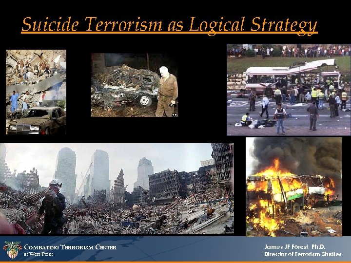 Suicide Terrorism as Logical Strategy COMBATING TERRORISM CENTER at West Point James JF Forest,