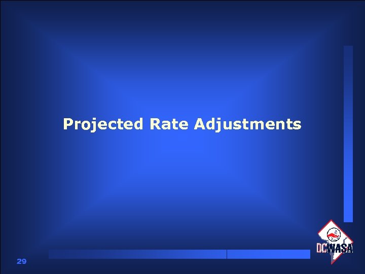Projected Rate Adjustments 29 
