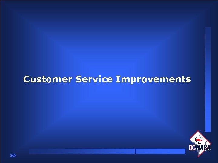 Customer Service Improvements 35 