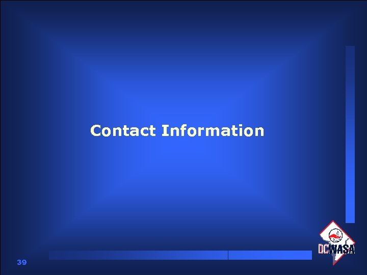 Contact Information 39 