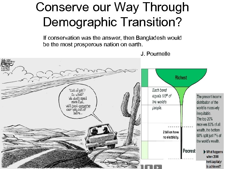 Conserve our Way Through Demographic Transition? If conservation was the answer, then Bangladesh would