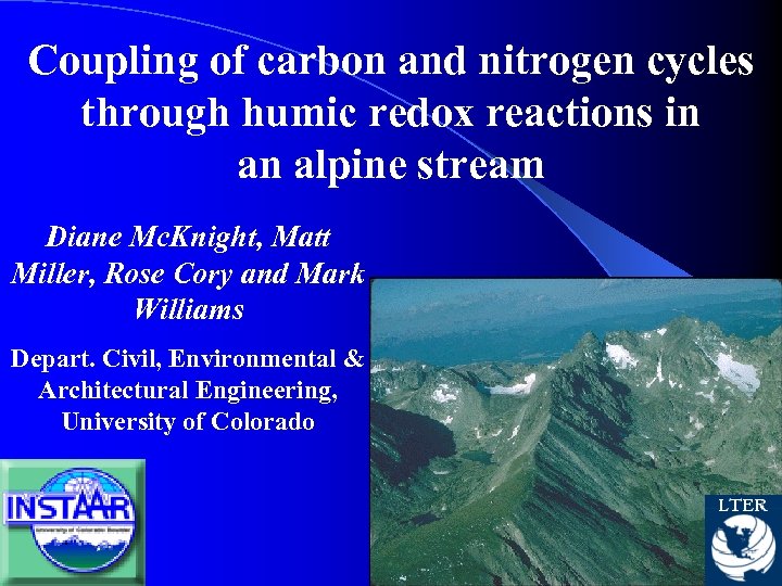 Coupling of carbon and nitrogen cycles through humic redox reactions in an alpine stream