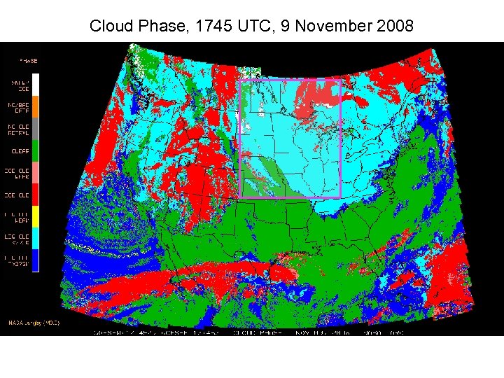 Cloud Phase, 1745 UTC, 9 November 2008 