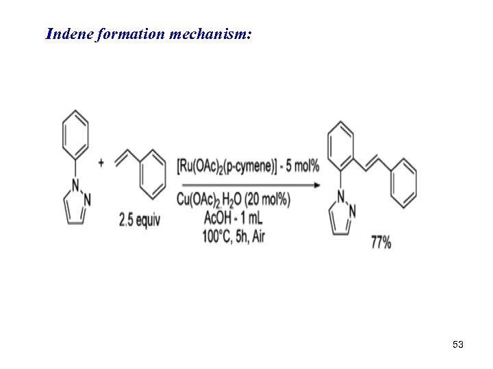 Indene formation mechanism: 53 
