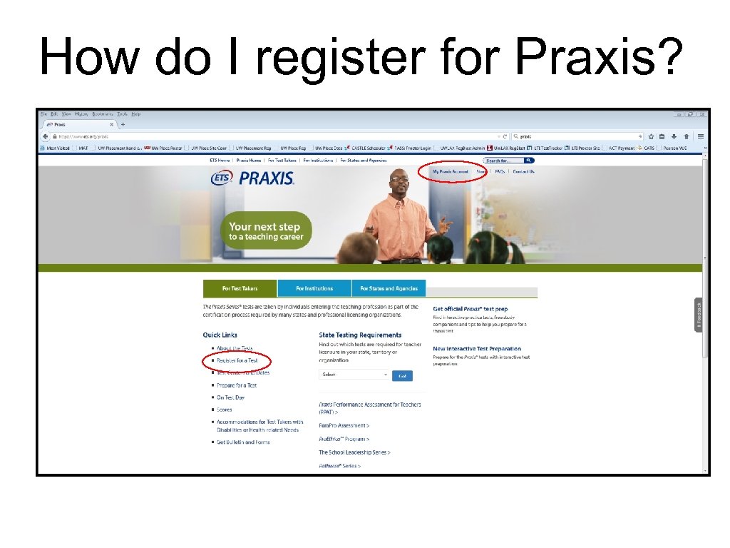 How do I register for Praxis? 