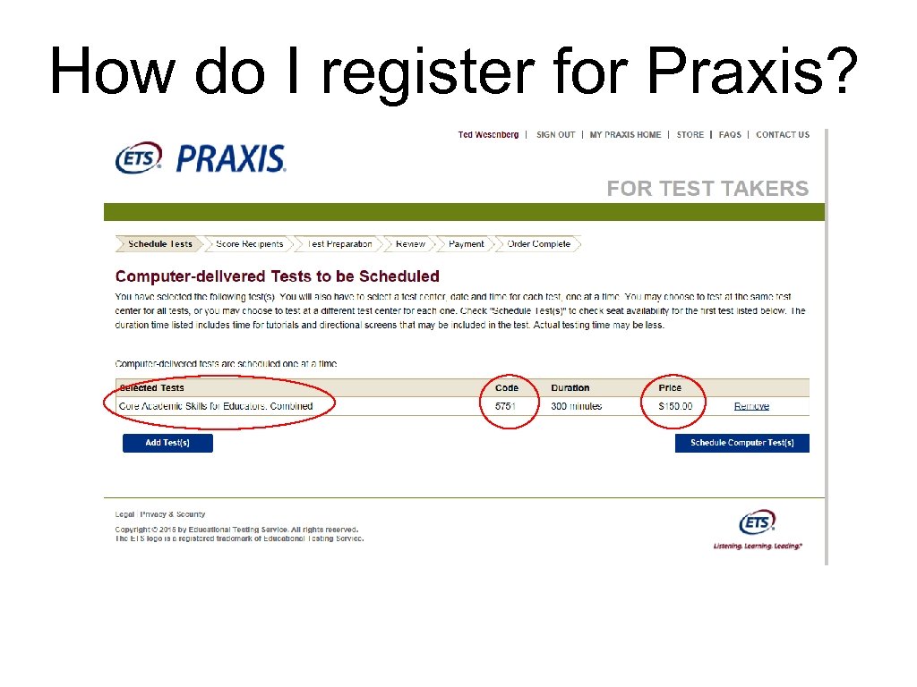 How do I register for Praxis? 