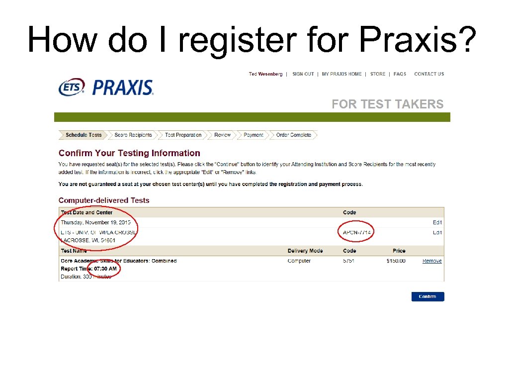 How do I register for Praxis? 