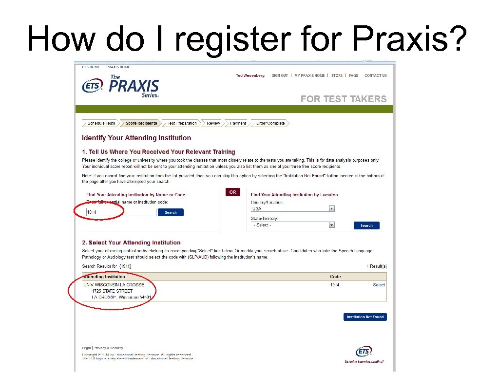 How do I register for Praxis? 