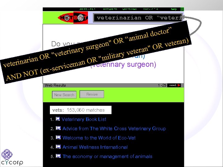 veterinarian OR “veteri ” doctor al “anim ) Do you mean: eon" OR eteran