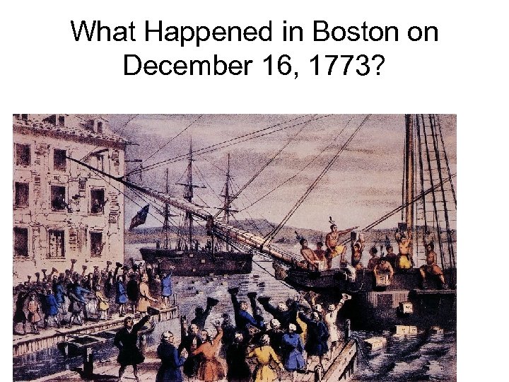 What Happened in Boston on December 16, 1773? 