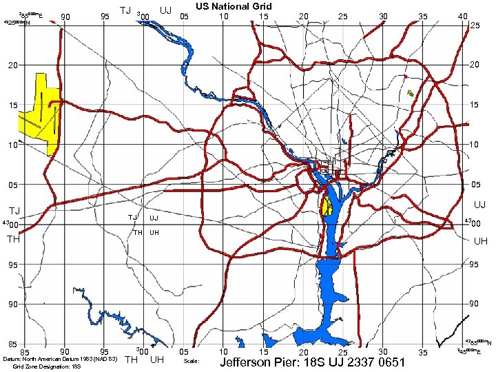 2 85000 m. E 4325000 m. N 90 95 TJ UJ 3 00 US