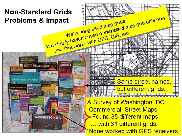 Non-Standard Grids Problems & Impact w, no until ds. id gri ap gr map