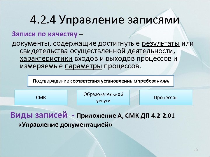 Запиши качества. Управление записями СМК. Управления записями по качеству СМК. Записи по качеству. Записи это в СМК.