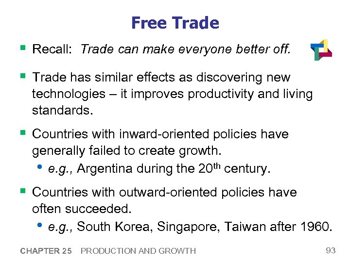 Free Trade § Recall: Trade can make everyone better off. § Trade has similar