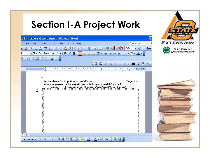 Section I-A Project Work 