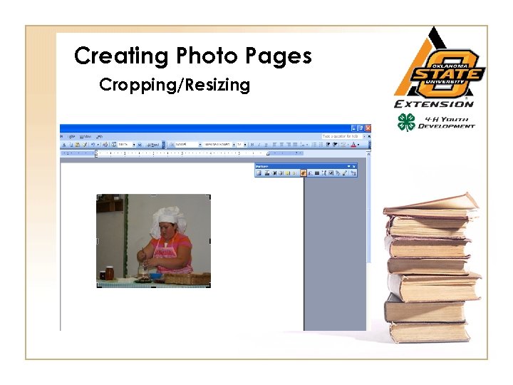 Creating Photo Pages Cropping/Resizing 