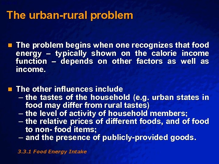 Slide 49 © 2003 By Default! The urban-rural problem n The problem begins when