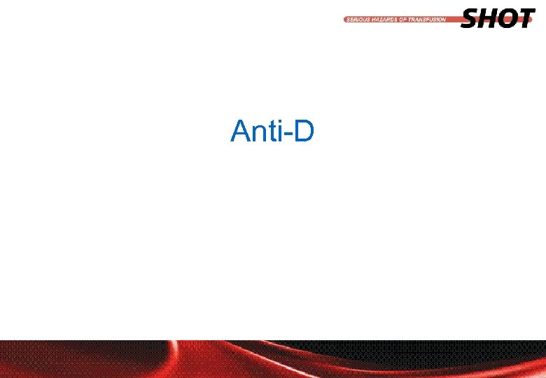 Anti-D insert your department, conference or presentation title 