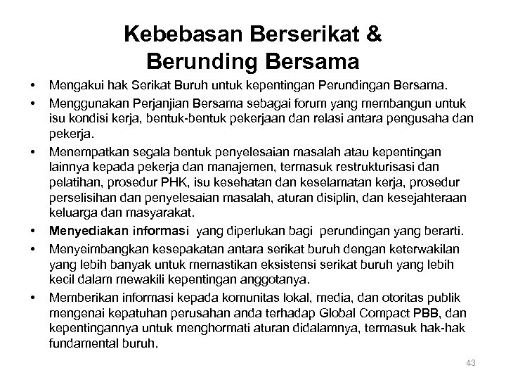 Standar-Standar Internasional Bagi Aktivis Serikat Buruh Di Perusahaan