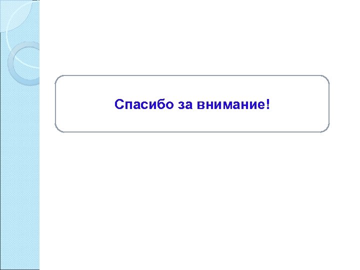 Спасибо за внимание! 