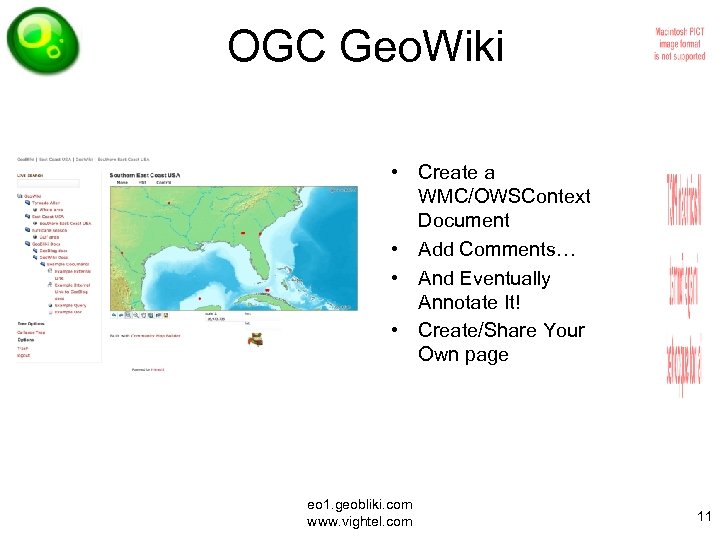 OGC Geo. Wiki • Create a WMC/OWSContext Document • Add Comments… • And Eventually