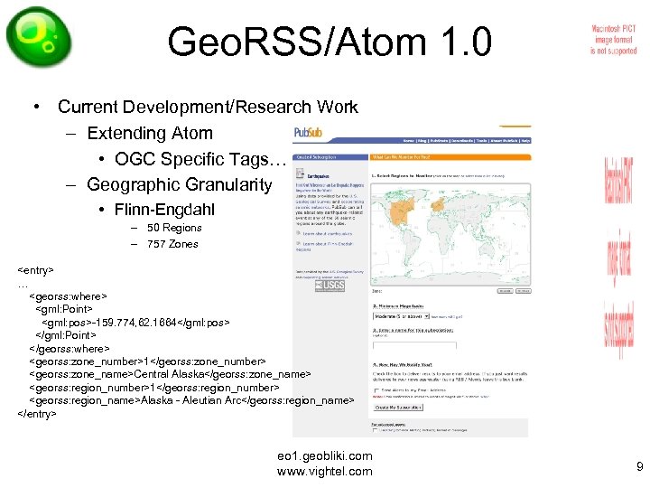 Geo. RSS/Atom 1. 0 • Current Development/Research Work – Extending Atom • OGC Specific