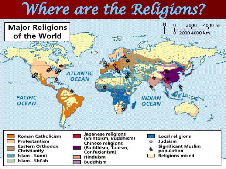 Where are the Religions? 
