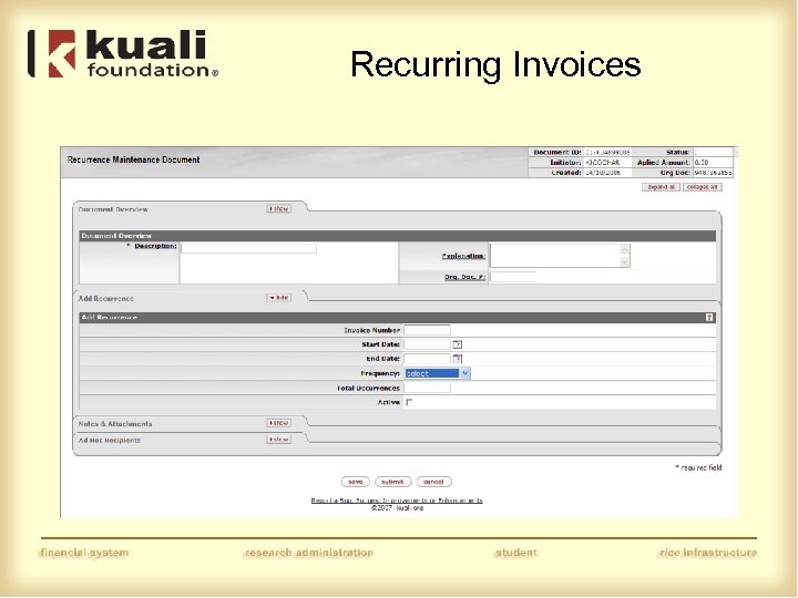 Recurring Invoices 