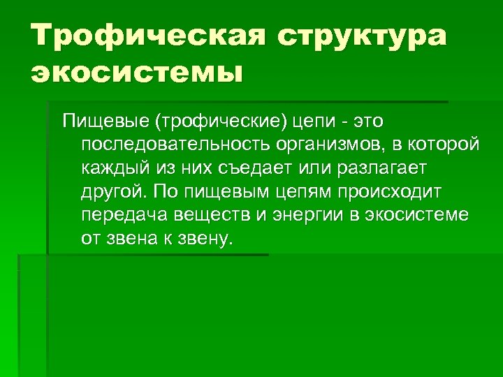 Трофическая цепь