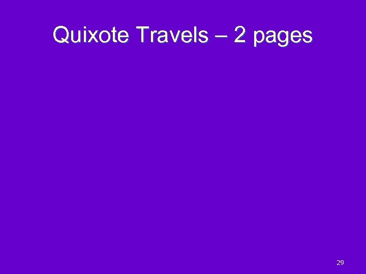 Quixote Travels – 2 pages 29 