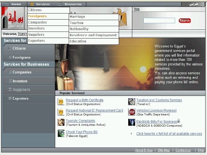 http: //www. egypt. gov. eg Ministry of Communication and Information Technology 