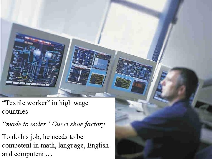 “Textile worker” in high wage countries “made to order” Gucci shoe factory To do