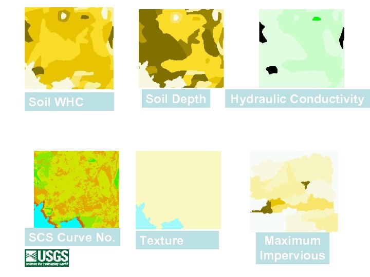 Soil Depth Soil WHC Hydraulic Conductivity Soil and Land Cover Data SCS Curve No.