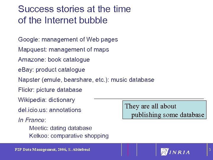 Success stories at the time of the Internet bubble 3 Google: management of Web