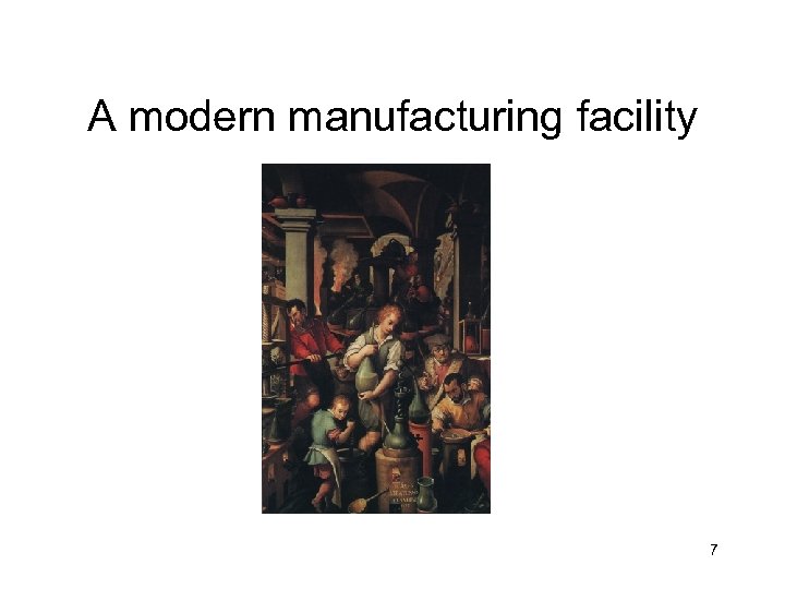 A modern manufacturing facility 7 