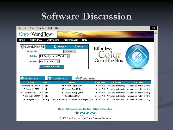 Software Discussion 