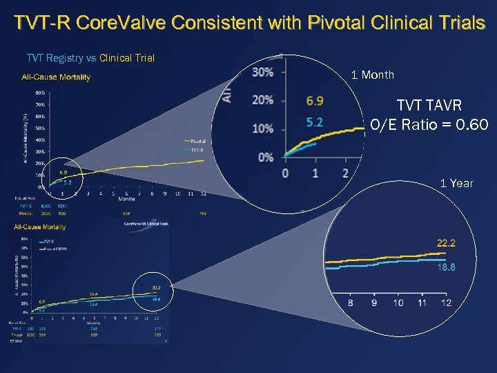TVT-R Core. Valve Consistent with Pivotal Clinical Trials TVT Registry vs Clinical Trial 1
