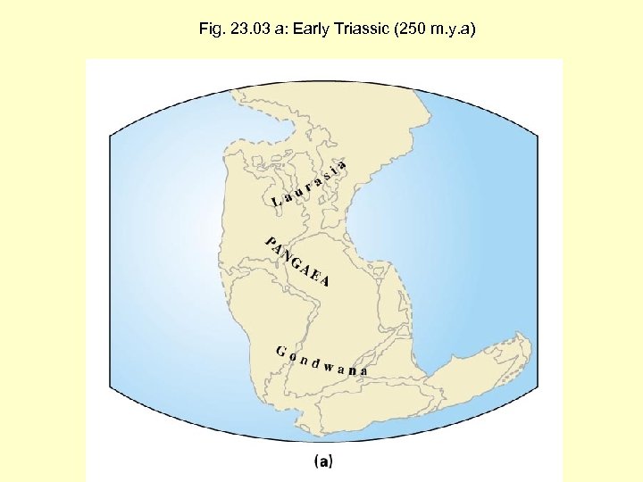 Fig. 23. 03 a: Early Triassic (250 m. y. a) 