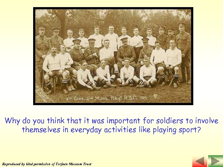 Why do you think that it was important for soldiers to involve themselves in