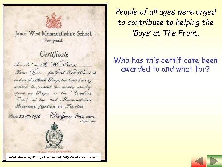 People of all ages were urged to contribute to helping the ‘Boys’ at The
