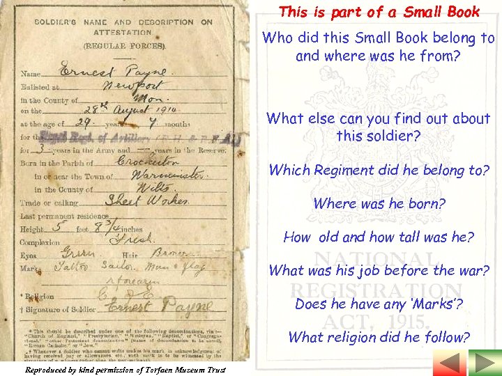 This is part of a Small Book Who did this Small Book belong to