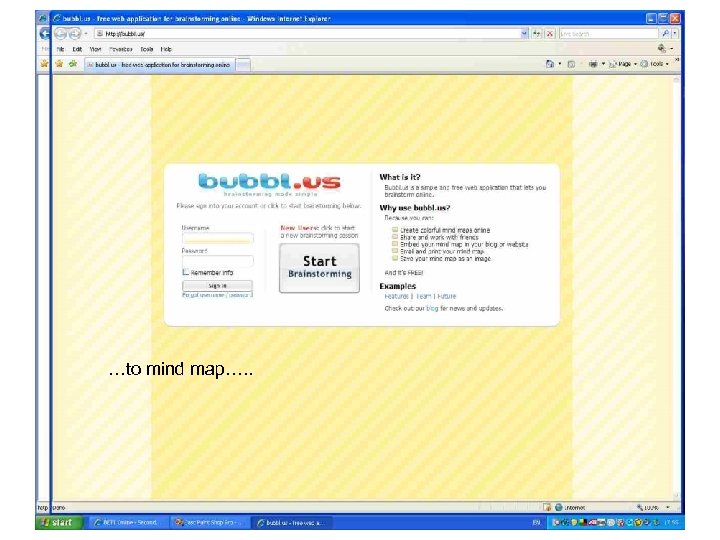 …to mind map…. . 