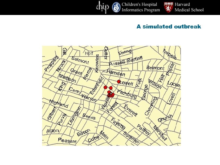 A simulated outbreak 