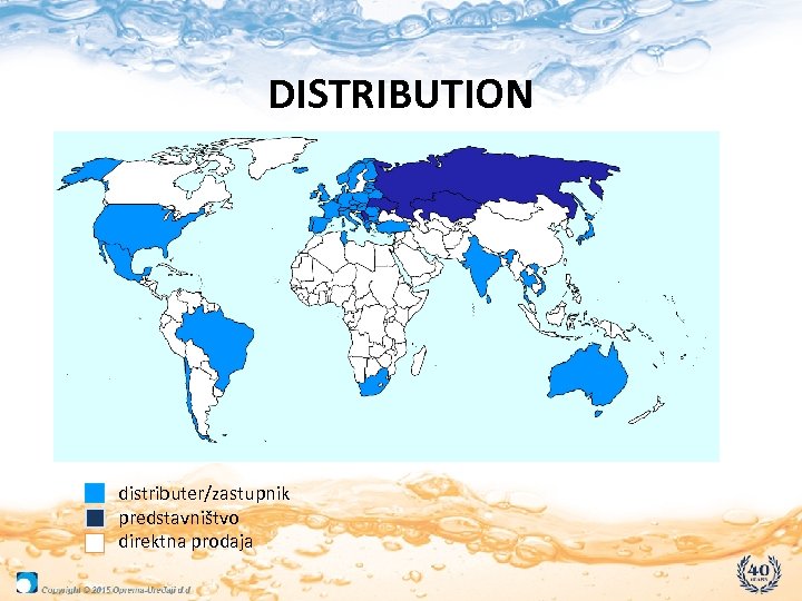 DISTRIBUTION distributer/zastupnik predstavništvo direktna prodaja 