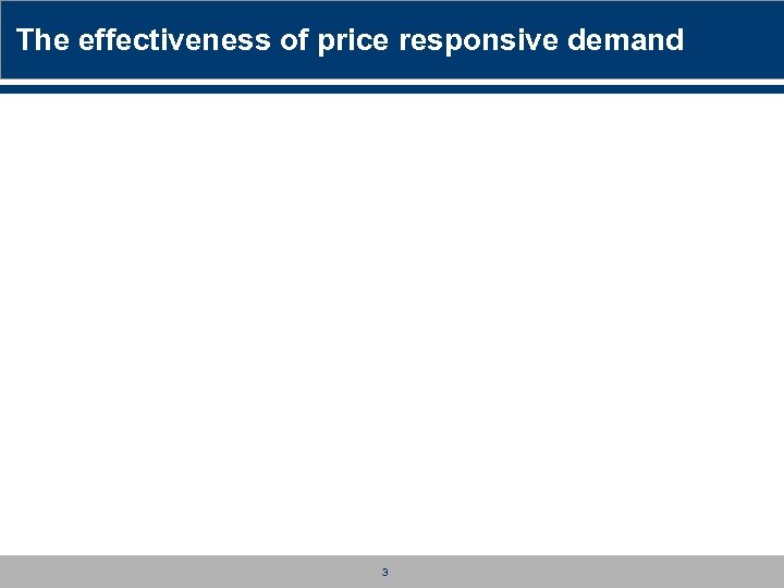 The effectiveness of price responsive demand 3 