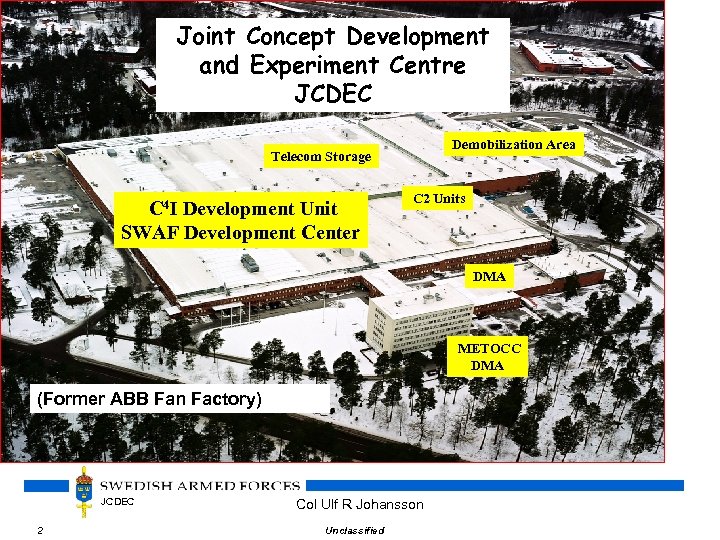 Joint Concept Development and Experiment Centre JCDEC Demobilization Area Telecom Storage C 4 I