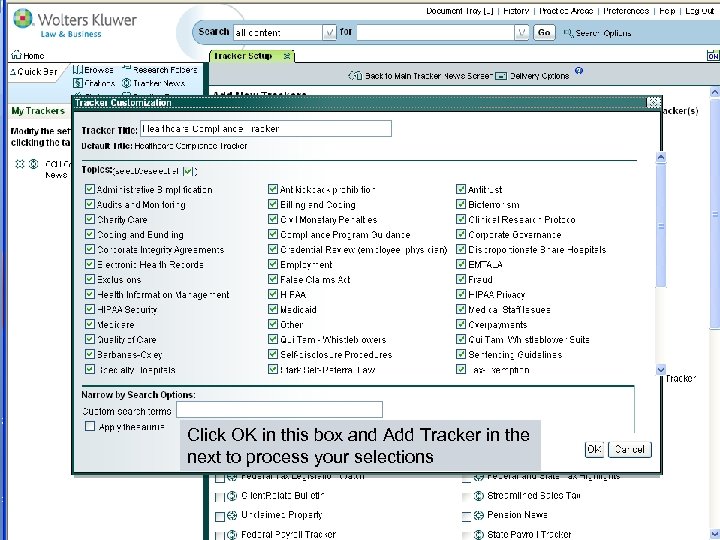 Click OK in this box and Add Tracker in the next to process your