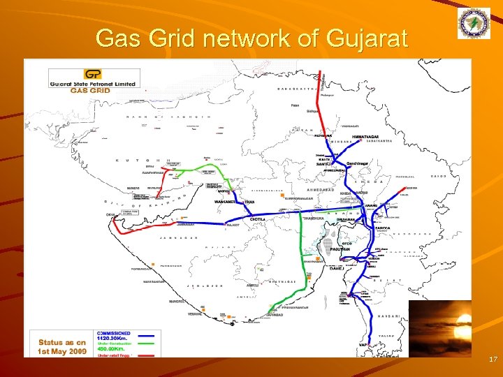Gas Grid network of Gujarat 17 