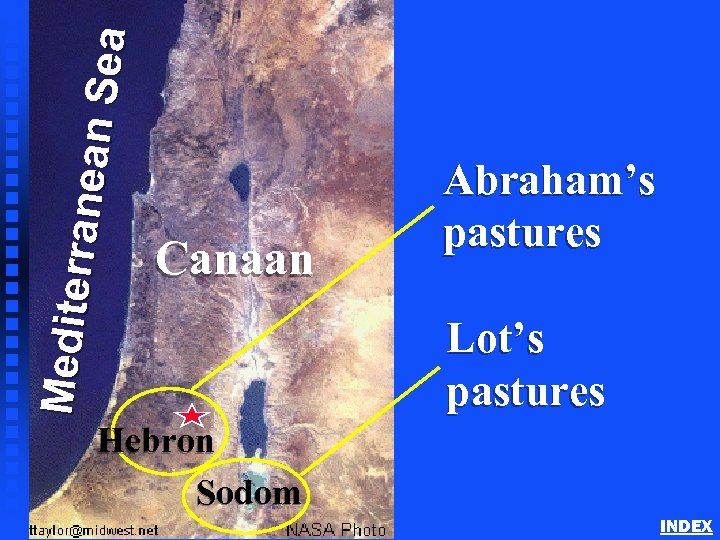 Me dit er r anean S ea Abraham in Canaan - (Land of Israel)
