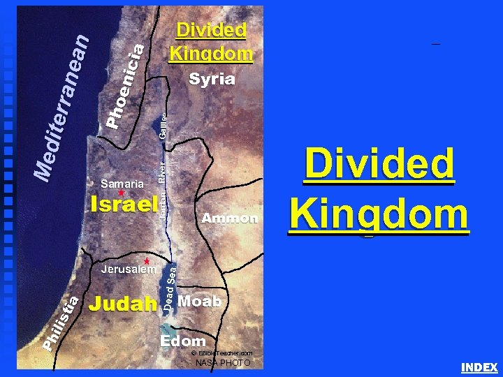 Galilee Jordan Israel Judah a Ammon Divided Kingdom Dead Se Jerusalem Ph il is